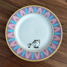 Load image into Gallery viewer, Cartoon Beauty And The Beast Teapot Mug Mrs Potts Chip Tea Pot Cup Set Cogsworth Porcelain Gift 18K Gold-plated Painted Enamel
