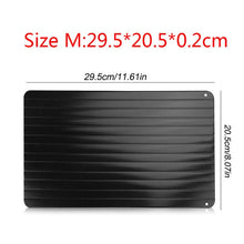 Load image into Gallery viewer, Kitchen Fast Defrosting Tray Thaw frozen Food Meat Fruit Quick Defrosting Plate Board Defrost Kitchen Gadget Tool
