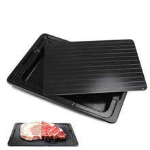 Load image into Gallery viewer, 2pcs Fast Defrosting Tray Durable Multi-functional Classic Texture Frozen Food Meat Quick Defrost Kitchen Plate Board
